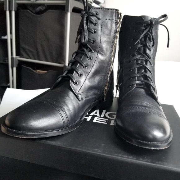 Womens Combat Boots (W10/M8.5) - Picture 4 of 16